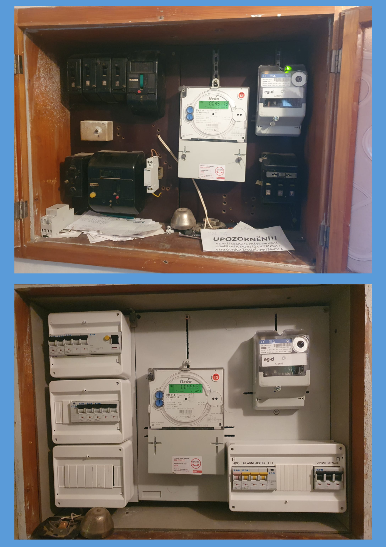 Úprava elektrorozvaděče Bohutice
