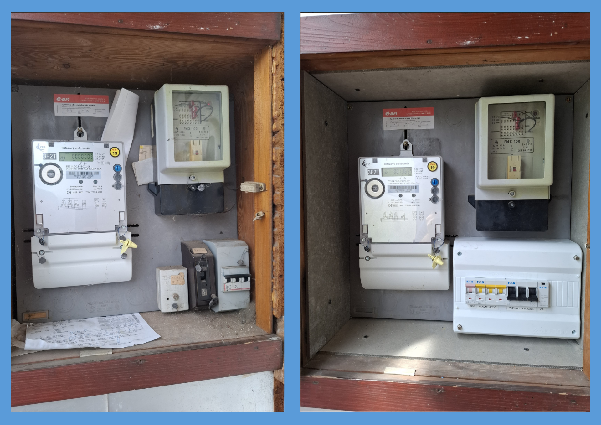 Úprava elektrorozvaděče Velká Bíteš