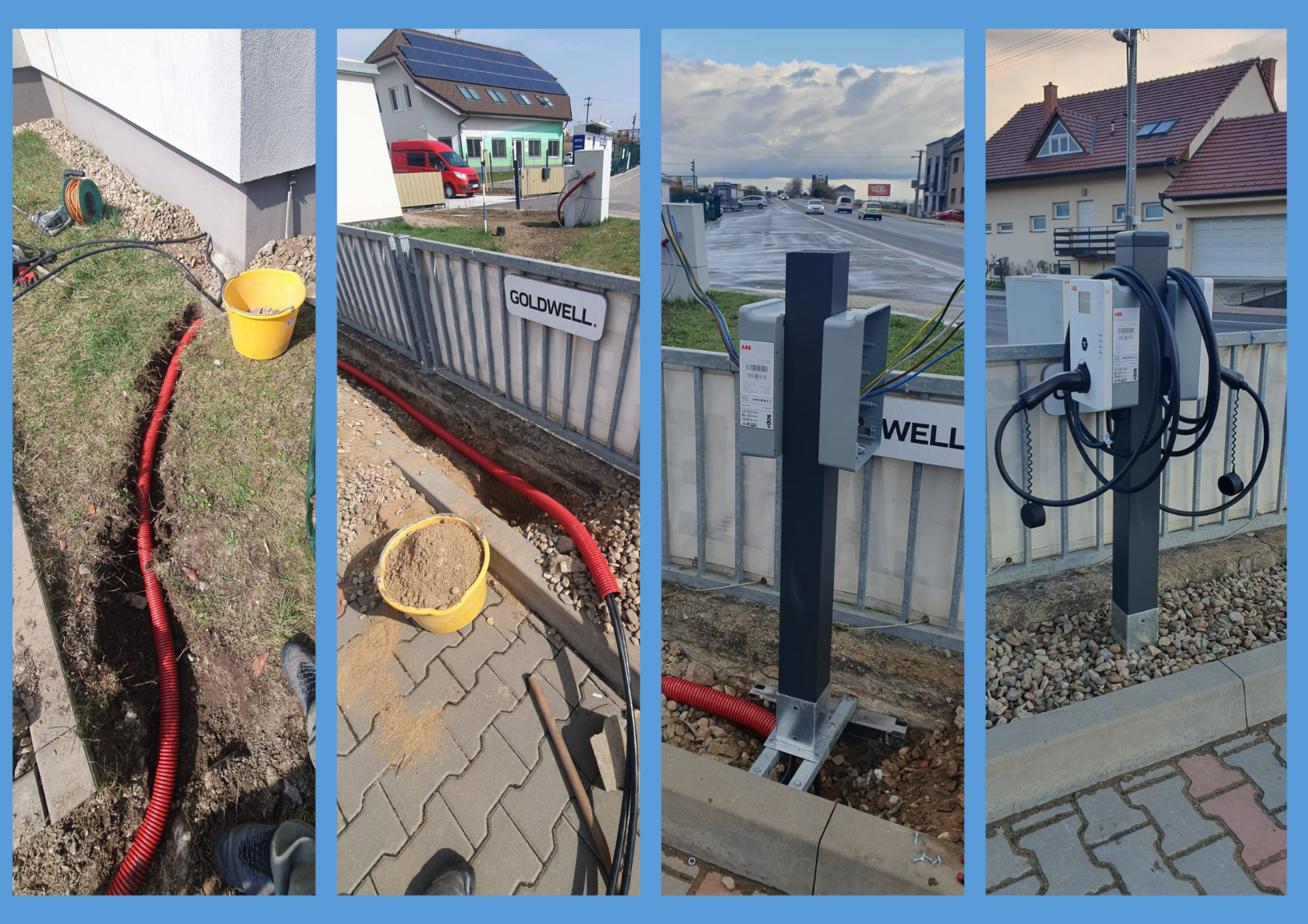 Instalace elektrické nabíječky Bosonohy